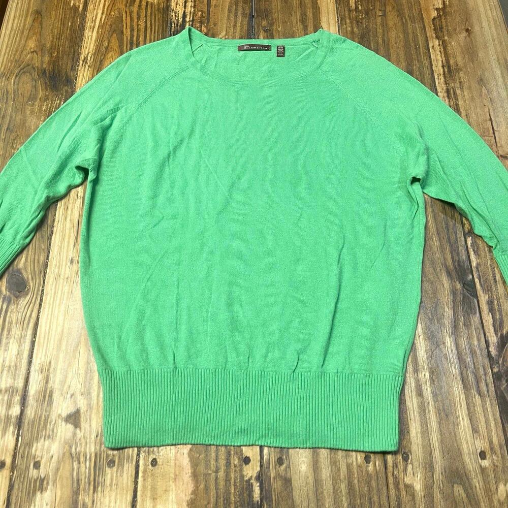 525 America Green Lightweight Knit Sweater Women’s Medium